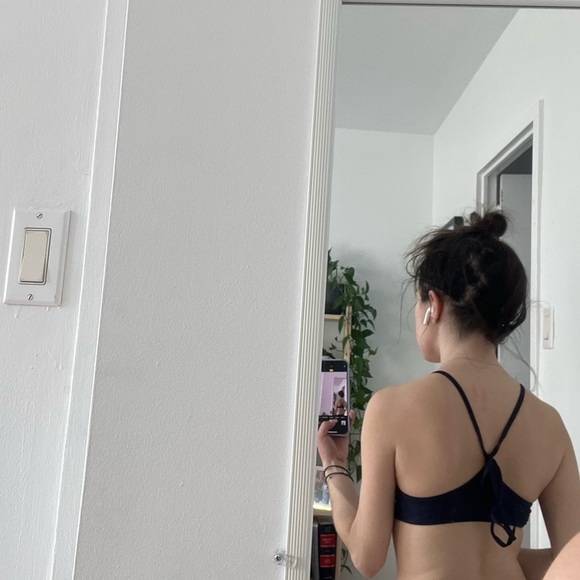 Aerie Tie Racerback Bikini Size M Top Size S Bottom - Picture 4 of 5